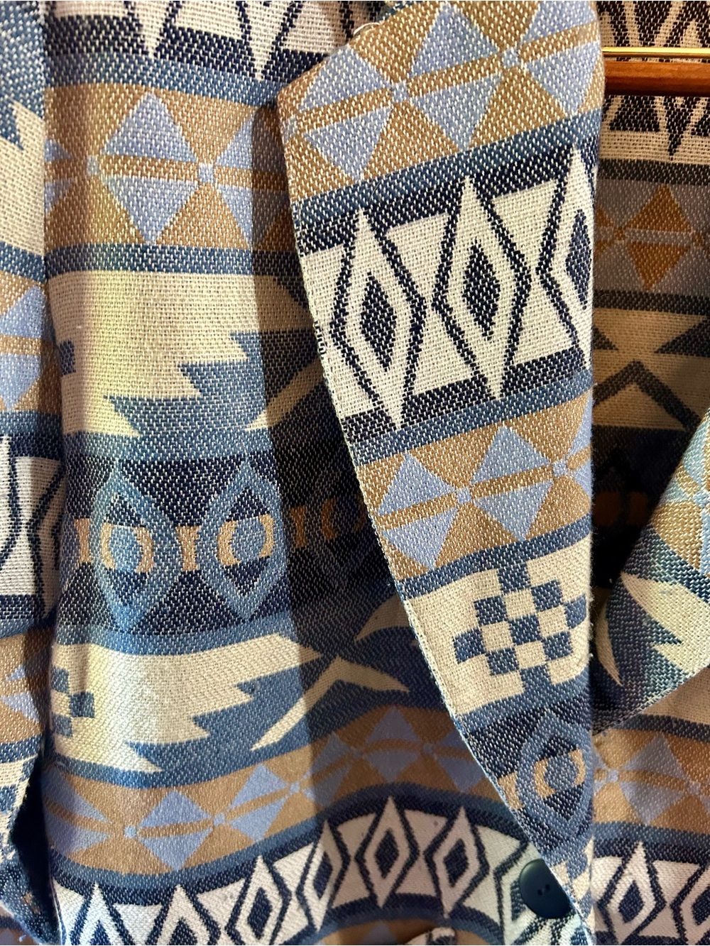 Judy Knapp California Aztec Southwestern Tapestry Blazer Sz S Vintage - Picture 4 of 5